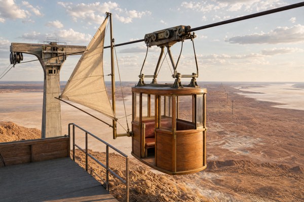Wind-driven cable carriage — R05 attempt 2