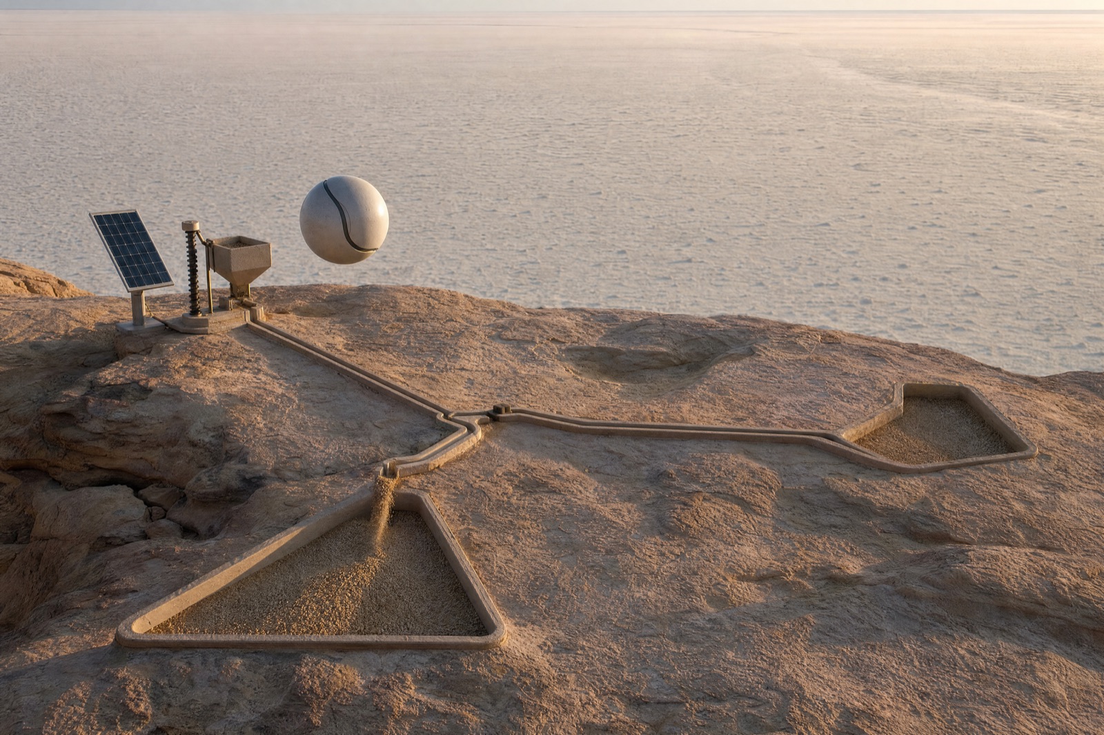 Sand artist and artwork — R10 attempt 3