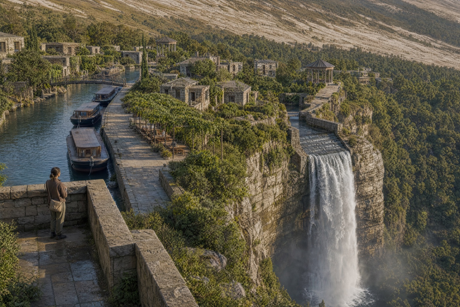 The water continues below the town — S05 attempt 1