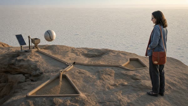 The sand artist — V09 attempt 2