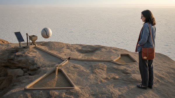 The sand artist — V09 attempt 4